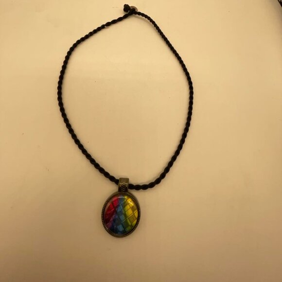 EUC Magnabilities Pendant Necklace on Black Braided Cord - Picture 1 of 8